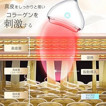 Amazon.co.jp: 美顔器 電動 EMSかっさ 微電流LED光 温熱ケア
